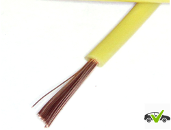 ПВАМ 1х0,5мм (желтый) провод автомобильный маслобензостойкий