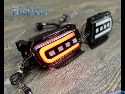 Противотуманки Toyota Land Cruiser Prado 150 LED черные (3 режима)
