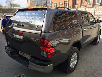 Кунг RT TR1 для Toyota Hilux Revo 2015+ и рестайлинг 2020+ тёмно-серый металлик 1G3