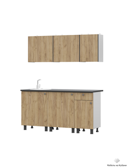 КГ-1 Дуб золотой 1,6 м кухонный гарнитур