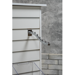 (ЭИАСО0800) Стенд со слотпанелью и тумбой островной "SPIRE"