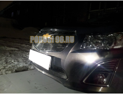 Защита радиатора Chevrolet Cruze 2013- black низ