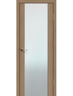 Дверь межкомнатная Экошпон Сибирь профиль Модель 301 триплекс белый Тиковое дерево