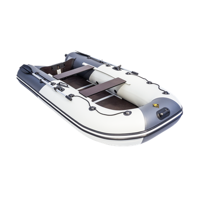 Моторная лодка Ривьера Компакт 3200 СК светло-серый/графит комби