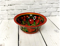 Солонка деревянная Хохлома 35*85 мм