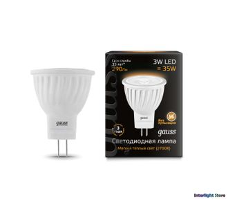 Gauss LED MR11 3w 827/840 GU4