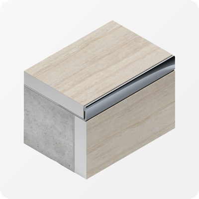 Профиль для плитки из нержавеющей стали 10 мм. NEEXY PVS93-07 ANTB-L Антик браш темный