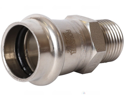 Переходник ROMMER ВПр-НР, 22х1/2 из нержавеющей стали прессовой