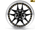 Комплект дисков R15 7,0J ET+30 4*100/4*114,3 Work 5899F-CT457 Черный с полированным ободом (82177)