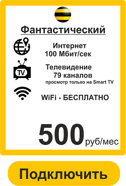 Подключить Домашний Интернет в Иркутске 100 Мбит Билайн 