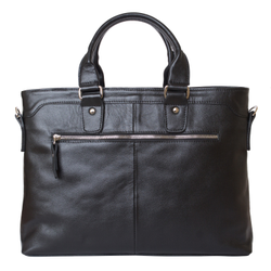 Кожаная мужская сумка Talponera black (арт. 5019-01)