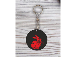 Брелок с гравировкой год Кролика №88