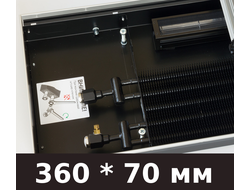 Конвекторы с принудительной конвекцией шириной 360 мм, глубиной 70 мм