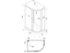Душевая кабина Тритон Коралл 120х80 A левая