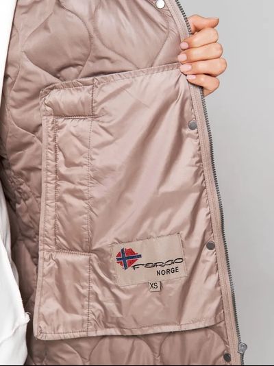 Демисезонная норвежская удлинённая парка бренда Fergo Norge FKC19-119-pearl