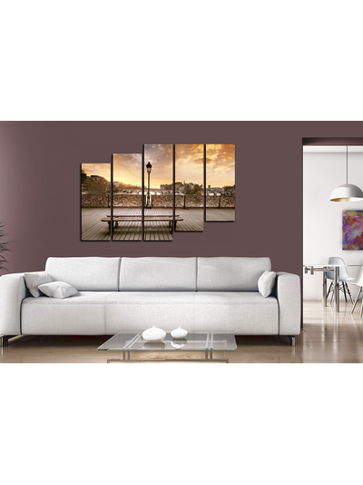 Модульная картина &quot;Скамья свиданий&quot;