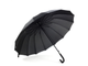 Зонт-трость 16 спицы черный полуавтомат DINIYA (купол 110см)
