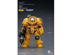 Терминатор Имперских Кулаков (Warhammer 40K) - КОЛЛЕКЦИОННАЯ ФИГУРКА 1/18 Imperial Fists Terminator with Power Fist and Assault Cannon (JT03172) - JOYTOY