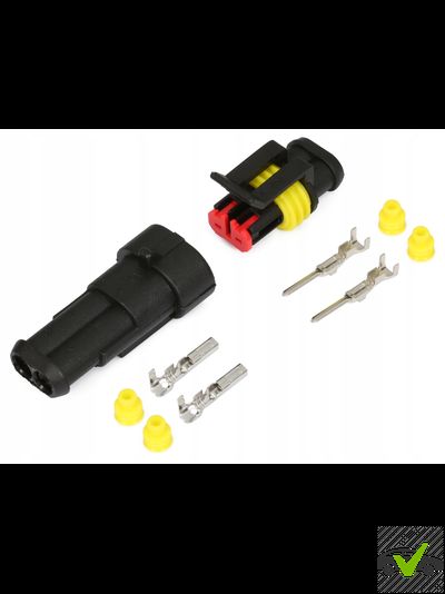 Разъём автомобильный герметичный 2пин