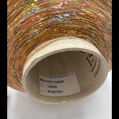 TORCITURA di DOMASO BACH LUREX  люрекс 1/ 34000 65% ВИСКОЗА 35% PL   (50 грамм, 1700 метров) цв. 165PR золото мультиколор