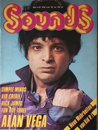 Sounds Magazine May 1982 Alan Vega, Simple Minds, Иностранные музыкальные журналы, Intpressshop