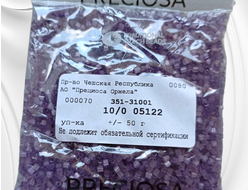 Сиреневый непрозрачный бисер