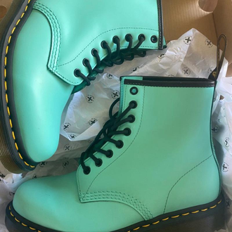 DR. MARTENS 1460 PEPPERMINT GREEN SMOOTH ACID