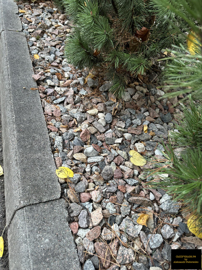 цветной декоративный щебень