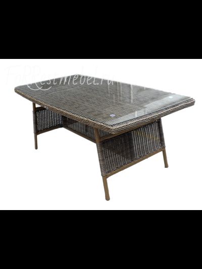 стол плетеный обеденный Opal из искусственного ротанга