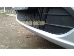 Защита радиатора Ford Kuga II 2016- black низ PREMIUM