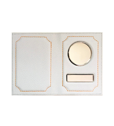 БЕЗ НАДПИСИ «РЕБРИСТАЯ КОЖА» ОБЛОЖКА ДЛЯ АВТОДОКУМЕНТОВ В КОМПЛЕКТЕ С ЛИНЗАМИ. ЦВЕТ: БЕЛЫЙ