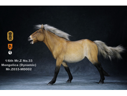 Монгольский конь (Лошадь) в динамичной позе - Коллекционная ФИГУРКА 1/6 scale animal model No.33:Mongolica (dynamic posture) (Mr.Z033-MD002) - Mr.Z