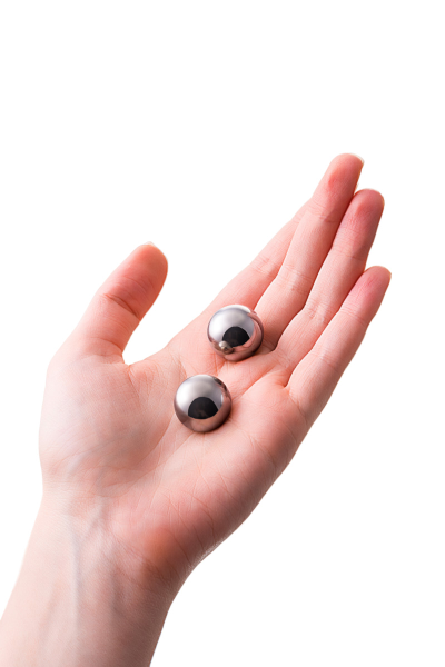 715011 Вагинальные шарики Metal by TOYFA, металл, серебряные, Ø 2 см