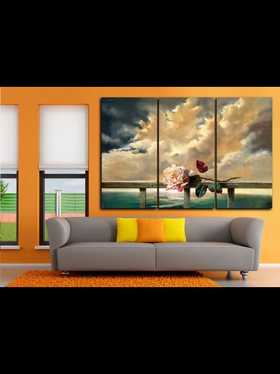 Модульная картина &quot;Ванильные облака&quot;