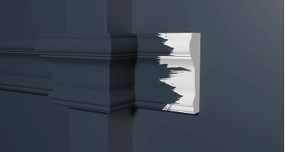 Молдинг Decor Dizain 147A, дюрополимерный, влагостойкий, под покраску, длина 2 м