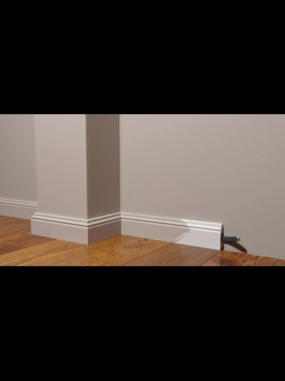 Напольный плинтус Decor-Dizayn DD27, для покраски, влагостойкий, ударопрочный, 2 метра