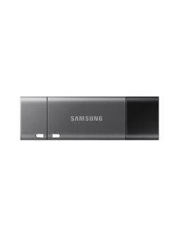 Флеш-память Samsung DUO Plus, 64Gb, USB 3.1 G1, Type-C, серый, MUF-64DB/APC