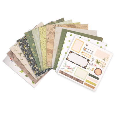 Бумага для скрапбукинга 30*30см "Рустик", двусторонняя, 12л., 180 г/м2, ОСТРОВ СОКРОВИЩ