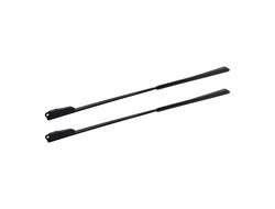 Заушник металлический с флексом для очков 3.5х0.9х145 мм, черный (5 пар)