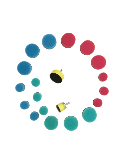 Комплект - Подложки для кругов к гибкому валу + круги - 20 предметов Au-33505