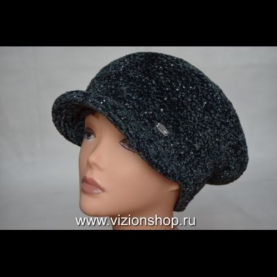 Зимняя кепка Италия Vizio 6103 W вискоза антрацит