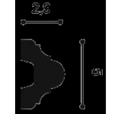 Orac Decor P4020 Orac Luxxus гладкий молдинг из полиуретана, 2 м.