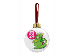 Новогодний ёлочный шар год Дракона №3