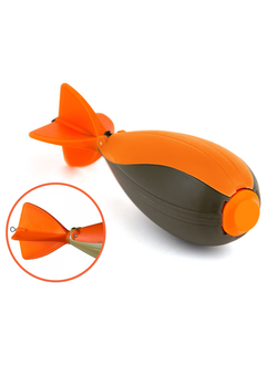 Ракета закормочная цвет: черный/ оранжевый  размер: 205х65мм (1 уп/ 5шт)