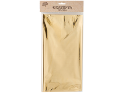 Скатерть фольг золотая 137х182см