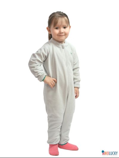 Комбинезон 180727, цвет серый флис(антипиллинг) размер 26/рост 86