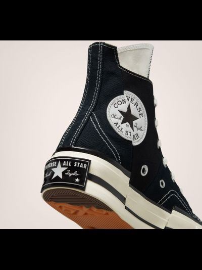 Кеды Converse Chuck 70 Plus черные высокие на платформе
