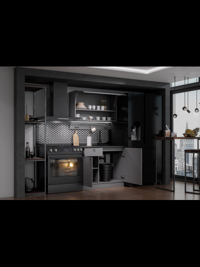 Энни 1,0 м кухонный гарнитур Графит серый