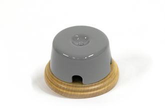 Распределительная коробка керамическая на подложке серая (Interior electric)