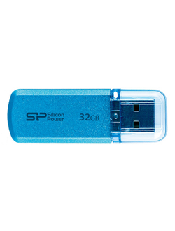 Флеш-память Silicon Power Helios 101, 32Gb, USB 2.0, синий, SP032GBUF2101V1B